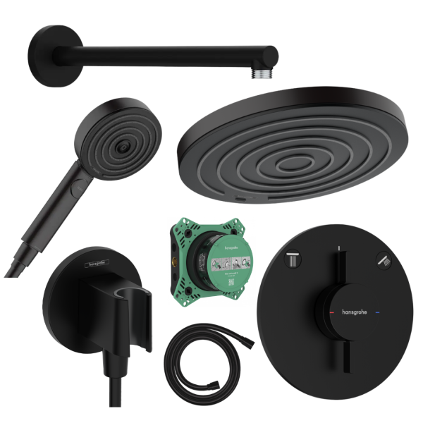 Potinkinė dušo sistema Hansgrohe Pulsify S Matinė Juoda
