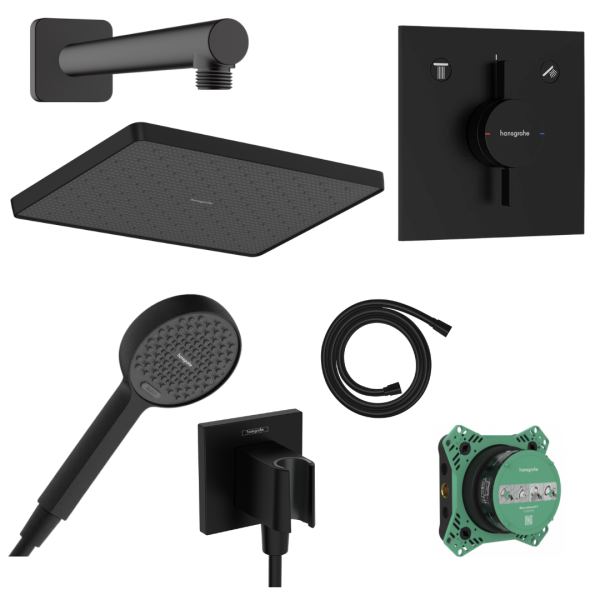 Potinkinė dušo sistema Hansgrohe Activera Q Matinė Juoda