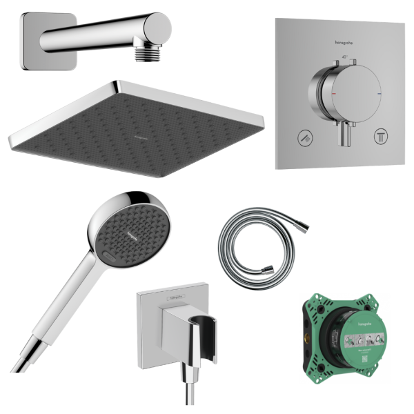 Potinkinė dušo sistema Hansgrohe Activera Q Chromas
